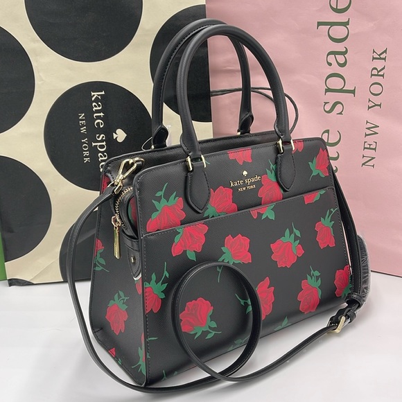 Kate Spade Madison Rose Toss Printed Medium Satchel
COLOR:
Black Multi
NWT - Picture 16 of 16